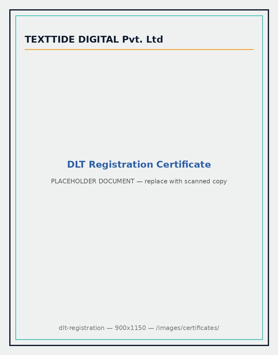 DLT registration certificate